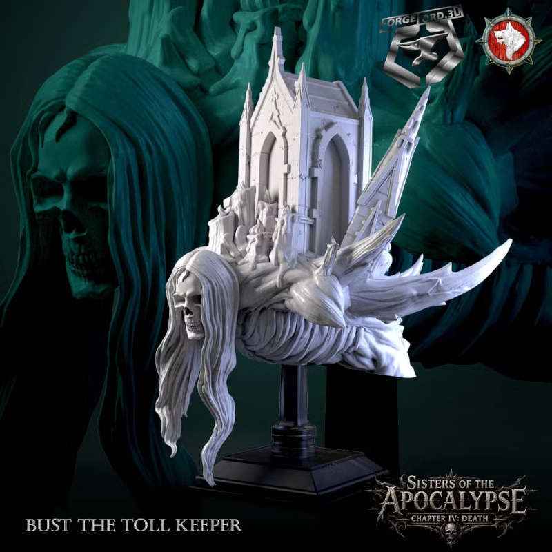 The Toll keeper-bust-75mm-figurines-fantasy-tabletop-RPG-3D-miniatures-white-werewolf-tavern