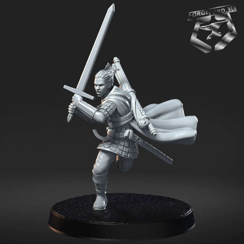 Kael Stormblade-statue-75mm-RN-Estudio-figurines-fantasy-tabletop-RPG-3D-miniatures