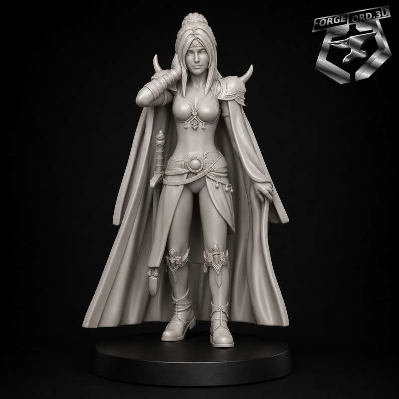 Rosa-statue-75mm-RN-Estudio-figurines-fantasy-tabletop-RPG-3D-miniatures