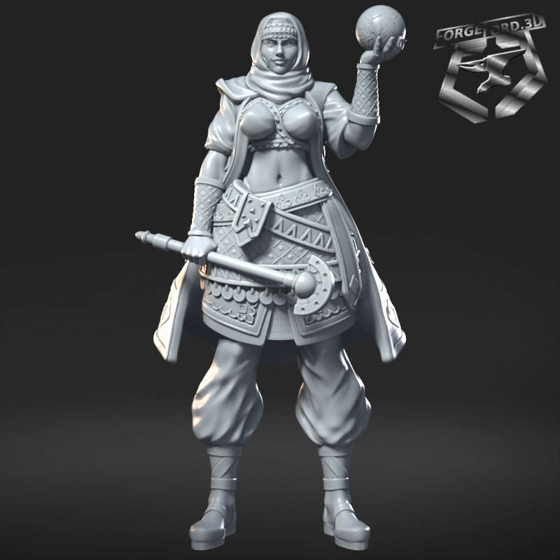Zahira Sunveil-statue-75mm-RN-Estudio-figurines-fantasy-tabletop-RPG-3D-miniatures